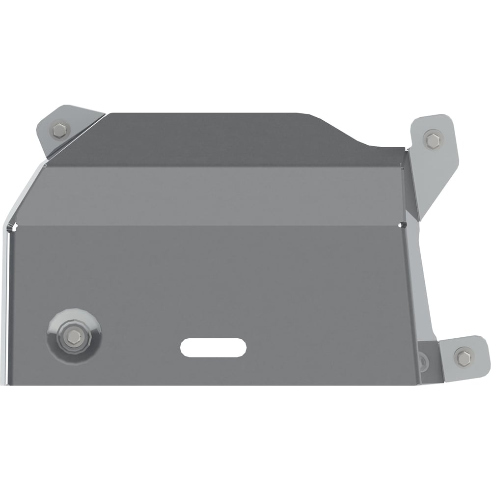 Защита адсорбера для GEELY Atlas 2018-1.8T AT 4WD, FWD/ 2.4 АТ FWD, 4WD/ 2.0 MT FWD, гнутая, AL 4 мм, с крепежом sheriff