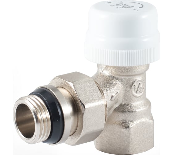 Изображение товара Термостатический клапан радиатора PROFACTOR угловой, с уплотнением, 1/2" PF RVT 382UR