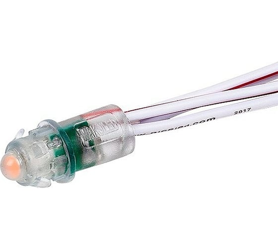 Изображение товара Гирлянда MAKSILED Светодиодный пиксель 50 шт, 9 мм, 1 LED, 12 В, 0.13 Вт, IP66, красный ML-1PIX-5R-LP-SFF-N