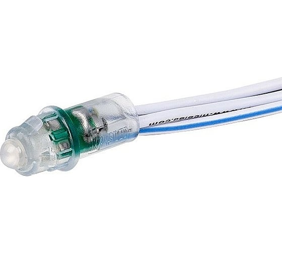 Изображение товара Гирлянда MAKSILED Светодиодный пиксель 50 шт, 9 мм, 1 LED, 12 В, 0.13 Вт, IP66, синий ML-1PIX-5B-LP-SFF-N