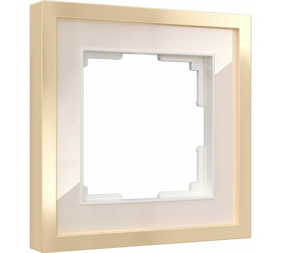 Изображение товара Рамка на 1 пост WERKEL Baguette айвори/латунь a060233