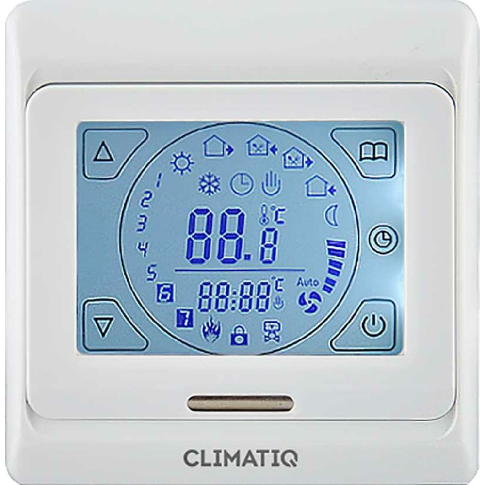 Программируемый терморегулятор для теплого пола IQWATT, цвет белый 406 IQ THERMOSTAT TS - фото 1