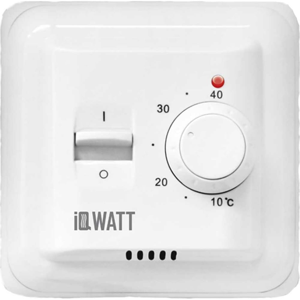 Терморегулятор для теплого пола IQWATT терморегулятор для теплого пола теплюлюкс lumismart 25 механический белый