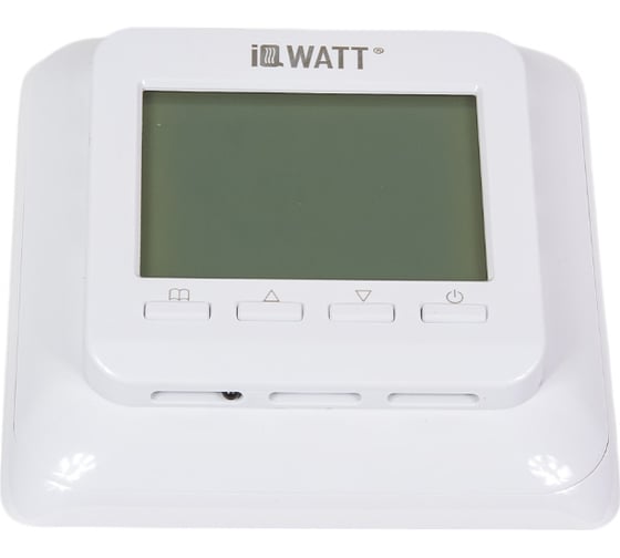 Изображение товара Терморегулятор для теплого пола IQWATT IQ THERMOSTAT P программируемый, с ЖК-дисплеем, белый 405