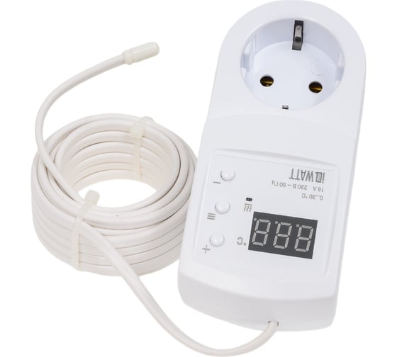 Изображение товара Терморегулятор для установки совместно с системами электрообогрева трубопровода IQWATT IQPIPE -IQ PIPE THERMOSTAT 413