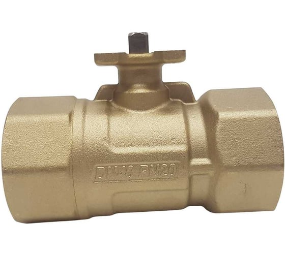 Изображение товара Двухходовой шаровой кран TECHNO 2040А латунный, под привод DN40, G1 1/2, КVS 25 640240-1