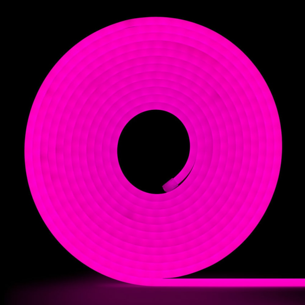 Неоновая светодиодная лента MAKSILED лента атласная горошек 40 мм × 23 ± 1 м розовый 004