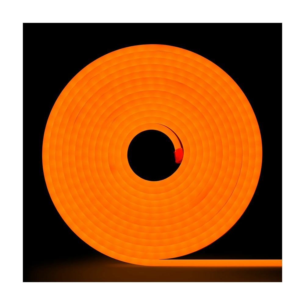 Неоновая светодиодная лента MAKSILED лента атласная 50 мм × 33 ± 2 м оранжевый 021
