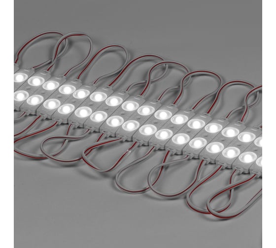 Изображение товара Светодиодный модуль Donled 0.72Вт, 12В, IP65, SMD2835 2LED, 70лм, холодный белый, 20 шт./гирлянда DL-THL-2