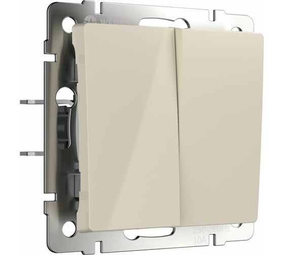 Изображение товара Перекрестный двухклавишный переключатель WERKEL слоновая кость a058434