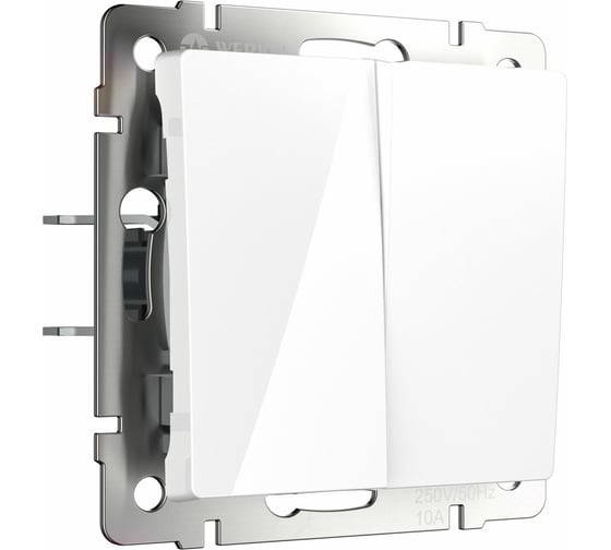 Изображение товара Перекрестный двухклавишный переключатель WERKEL белый a058432