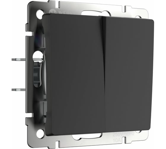 Изображение товара Перекрестный двухклавишный переключатель WERKEL черный a058433