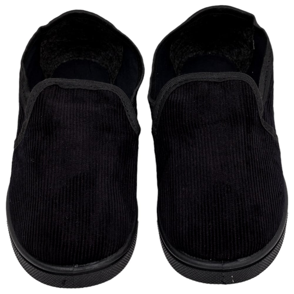 Изображение товара Вельветовые тапочки Факел черные 40 размеры от СТЕП для дома и уюта