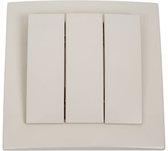 Изображение товара 3-клавишный выключатель Nilson СУ, TOURAN-ALEGRA-THOR, кремовый 24121066