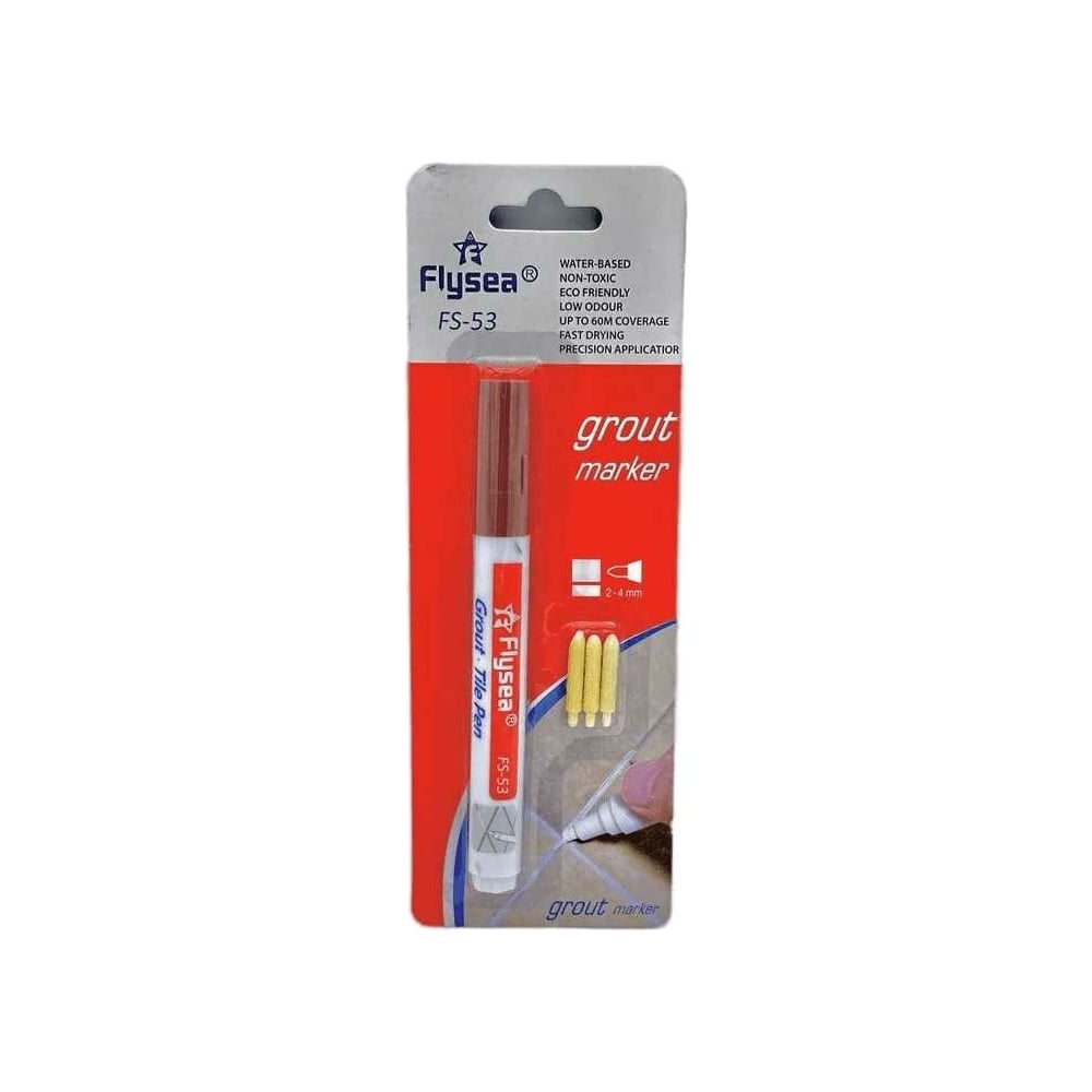 Маркер краска для плиточных швов Flysea маркер краска для плиточных швов artline grout pen 2 4 мм белый ek419 396