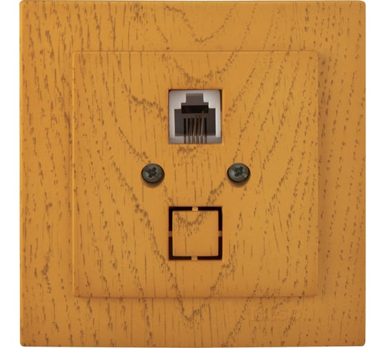 Изображение товара 1-местная телефонная розетка Nilson СУ, TOURAN WOOD, дуб 24251040