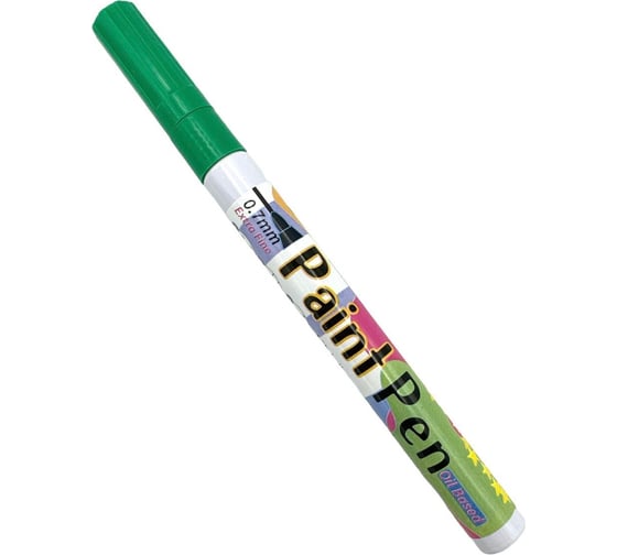 Изображение товара Маркер-краска по металлу с тонким наконечником Flysea Paint Marker FS-177, 0.7 мм, зеленый FS-177-green