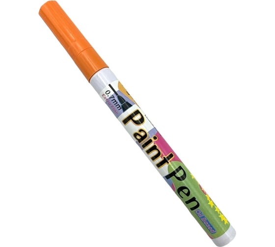 Изображение товара Маркер-краска по металлу с тонким наконечником Flysea Paint Marker FS-177, 0.7 мм, оранжевый FS-177-orange