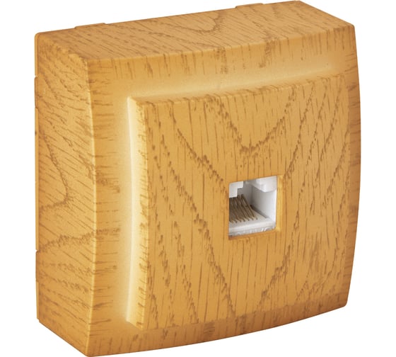 Изображение товара Телефонная розетка Nilson ОУ CAT3, Themis, дуб 26251062