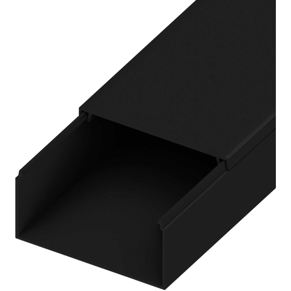 Кабель-канал AGIS, цвет черный, размер 80х40 60.03.80.40.200 - фото 1