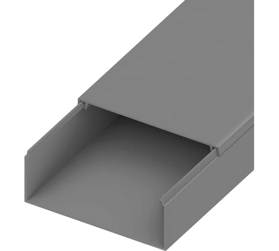 Изображение товара Кабель-канал AGIS ПВХ 100x40 мм Cерый 60.02.100.40.200