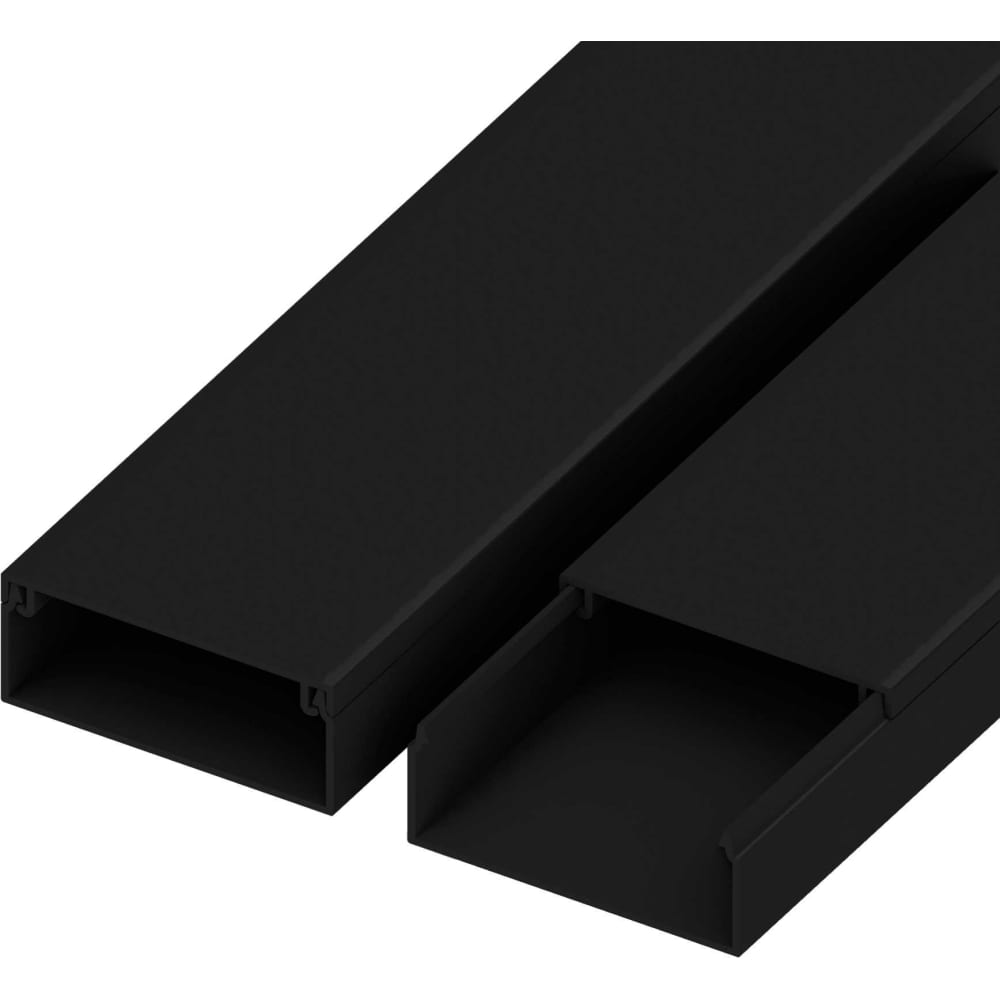 Кабель-канал AGIS, цвет черный, размер 40х16 60.03.40.16.200 - фото 1