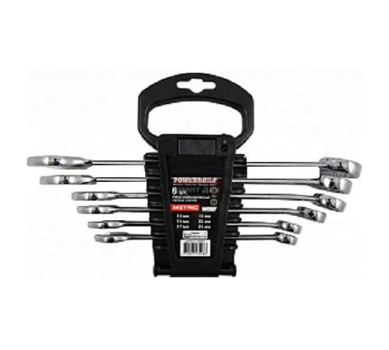 Изображение товара Набор комбинированных гаечных ключей TORGWIN powerbuilt 13, 14, 17, 19, 22, 24 мм, 6 шт. YWT8514R