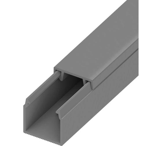 Изображение товара Кабель-канал AGIS ПВХ 12x12 мм Cерый 60.02.12.12.200