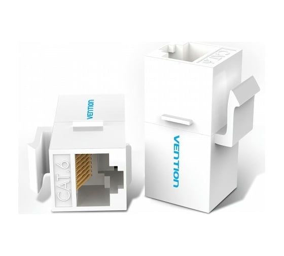Изображение товара Адаптер-соединитель VENTION RJ45 F / RJ45 F 8p8c кат. 6 Белый IPVW0