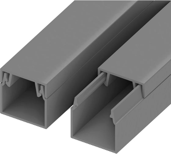 Изображение товара Кабель-канал AGIS ПВХ 16x16 мм Cерый 60.02.16.16.200