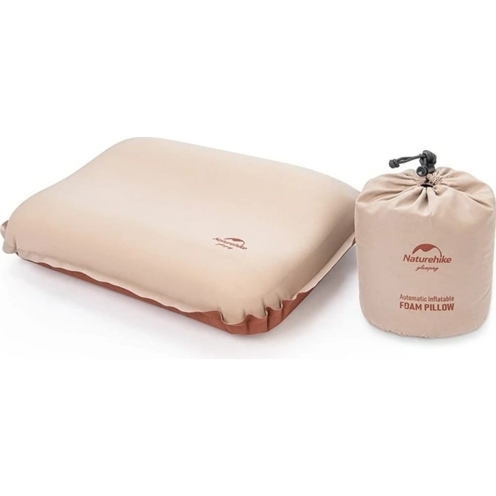 Надувная подушка Naturehike подушка для шеи дорожная надувная с насосом 47 × 27 см пакет микс