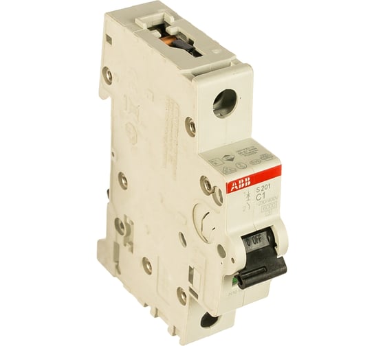 Изображение товара Автоматический модульный выключатель ABB 1п C S201 6кА 1А 2CDS251001R0014