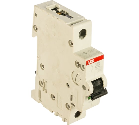 Изображение товара Автоматический модульный выключатель ABB 1п C S201 6кА 50А 2CDS251001R0504