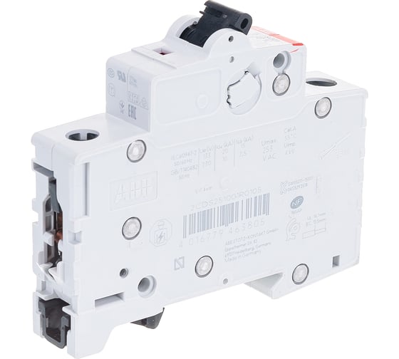 Изображение товара Автоматический модульный выключатель ABB 1п B S201 6кА 10А 2CDS251001R0105