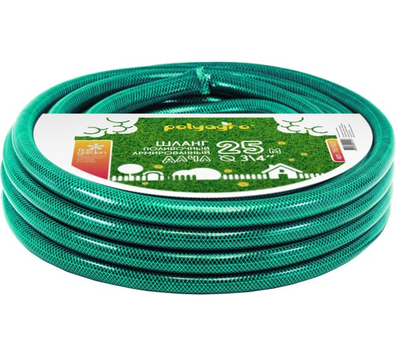 Изображение товара Поливочный армированный шланг POLYAGRO Дача 3/4", 25 м 7551825