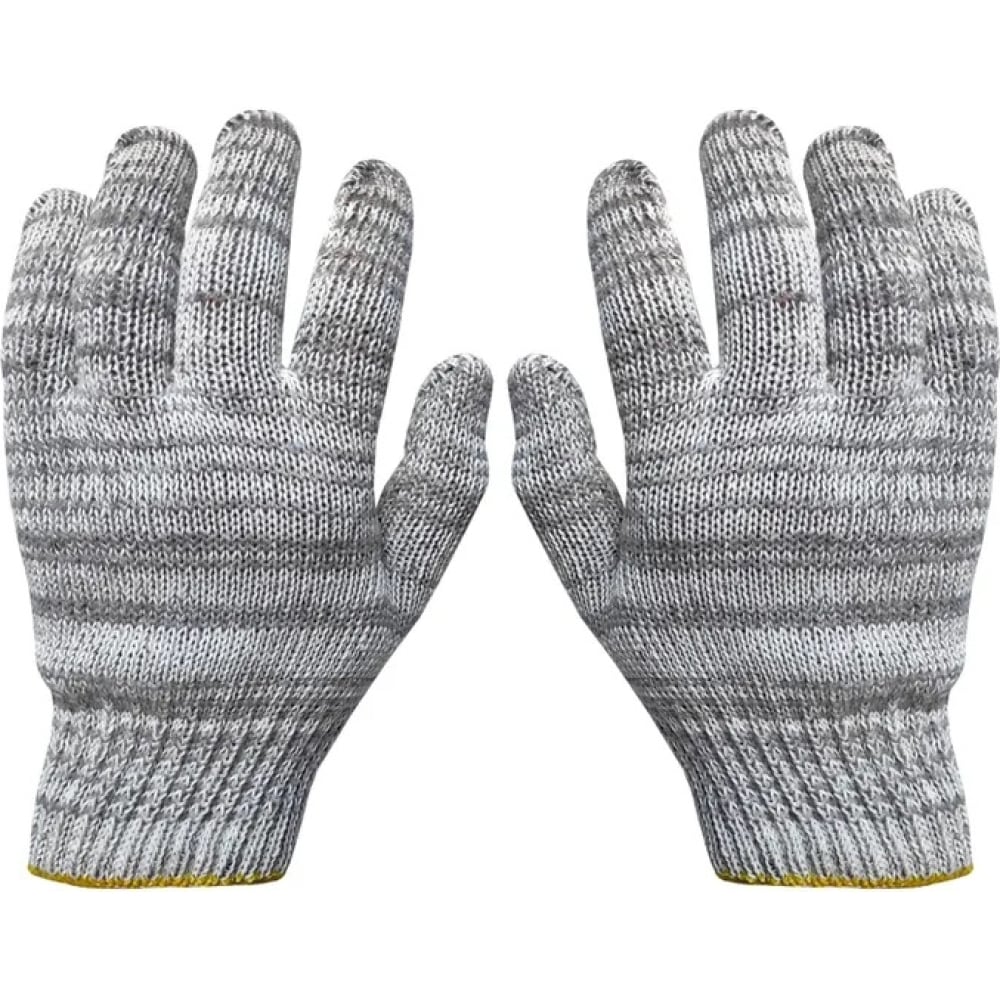 Хлопковые рабочие перчатки SOLARIS, размер универсальный, цвет серый