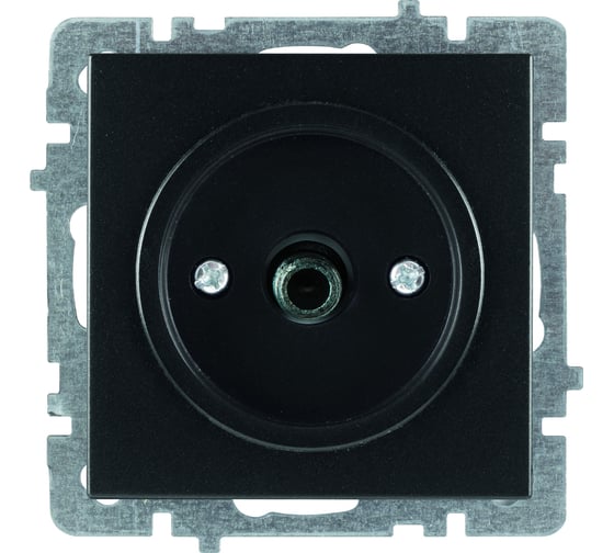 Изображение товара Универсальная розетка Nilson ТВ/Спутник (F-коннектор), TOURAN-ALEGRA-THOR, матовый черный 24380465