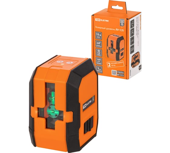 Изображение товара Лазерный уровень TDM ELECTRIC лу-1(з) гранит, 15 м, ± 1 мм/5 м, два луча, 520 нм, резьба 1/4 SQ1018-0301