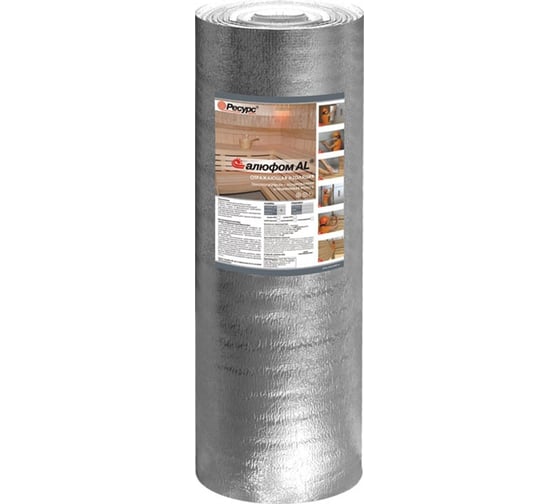 Изображение товара Отражающая теплоизоляция для бань и саун Алюфом AL 10 мм, 1х30 м 16283