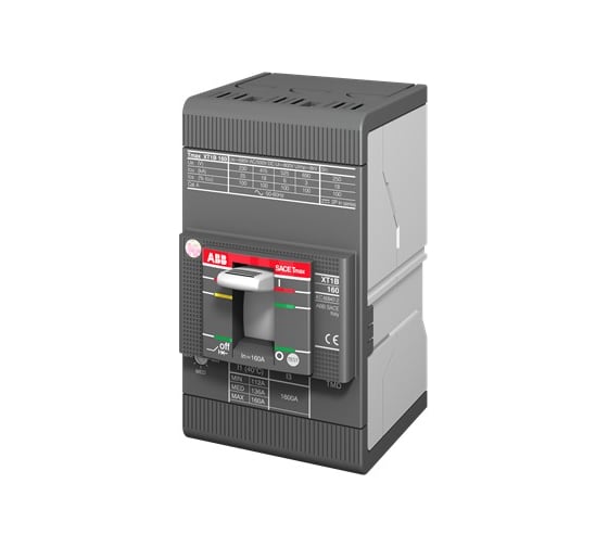 Изображение товара Автоматический выключатель ABB XT1B 160 3p F F TMD80-800 80A 1SDA066806R1
