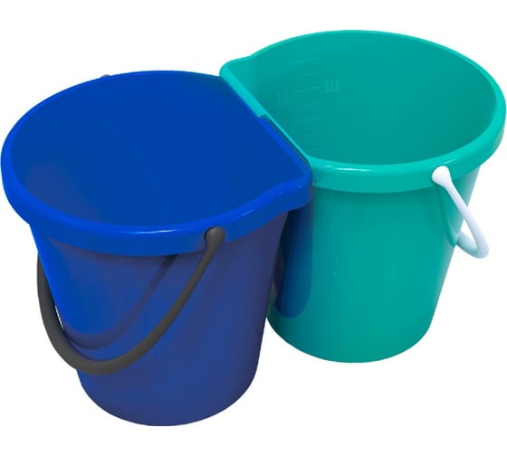 Изображение товара Многофункциональная система "Два ведра" Тара.ру 12л+12л, мятно-синий 27845