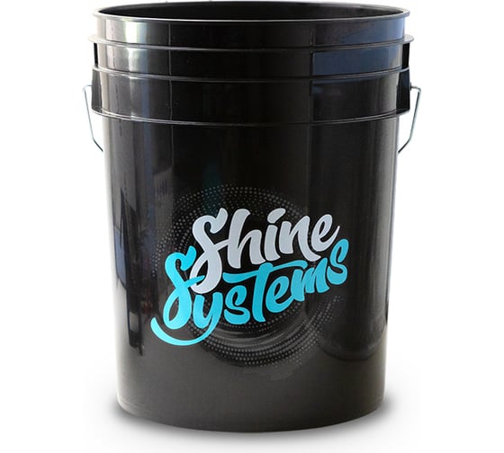 Изображение товара Ведро для мойки автомобиля c крышкой и сепаратором Shine systems Bucket Set 20 л SS641