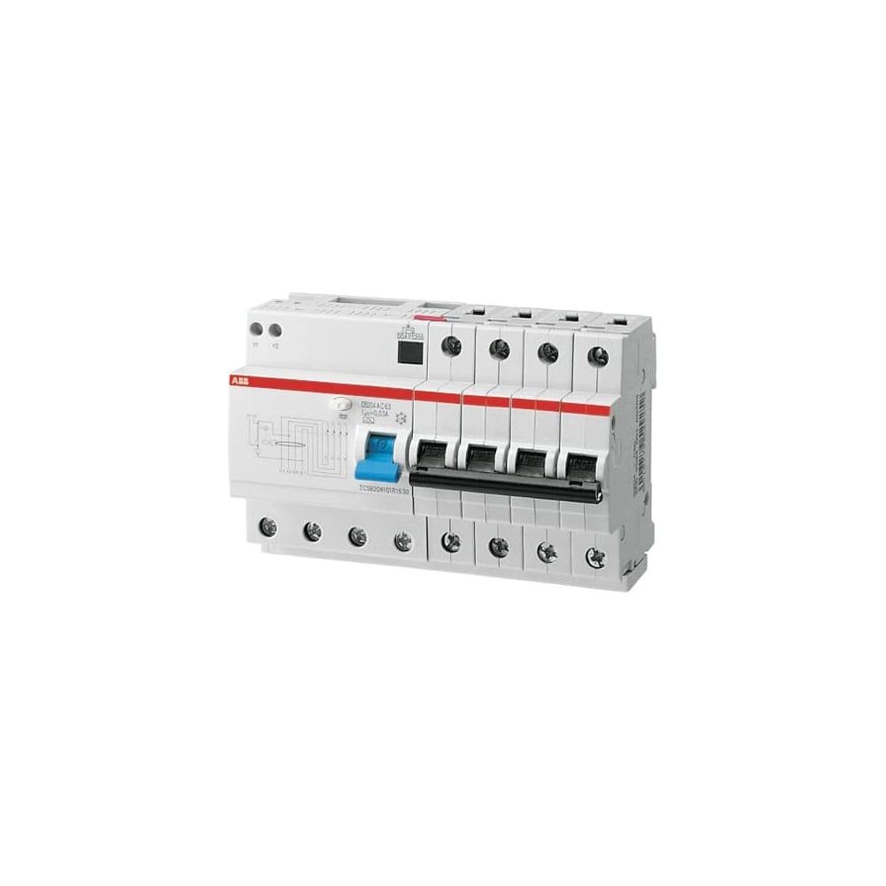 фото Автоматический выключатель дифференциального тока abb 4п c 30ma ac 6ka ds204 32a 2csr254001r1324