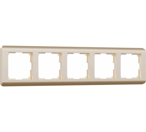 Изображение товара Рамка на 5 постов WERKEL шампань a051269