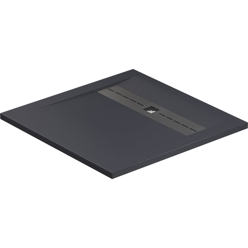 Изображение товара Литьевой поддон ALLEN BRAU Infinity 900x900, без сифона/накладки, антрацит 8.21001-AM 00267238