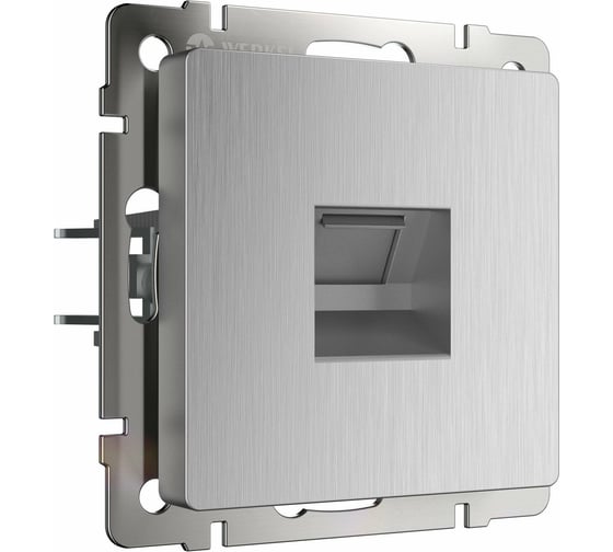 Изображение товара Розетка Ethernet RJ-45 WERKEL серебряный рифленый a051360