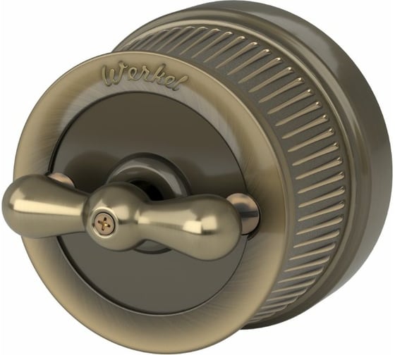 Изображение товара Двухклавишный выключатель WERKEL на 4 положения Ретро бронзовый a050767