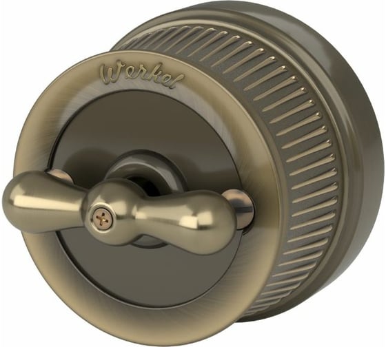 Изображение товара Одноклавишный переключатель/выключатель WERKEL Ретро бронзовый a050766