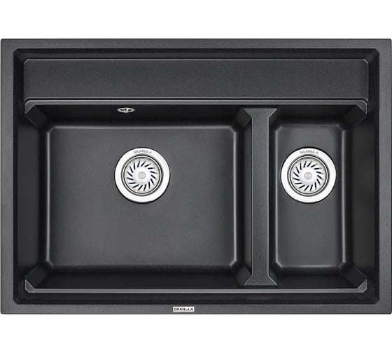 Изображение товара Кухонная мойка GRANULA KS-7302 ЧЕРНЫЙ