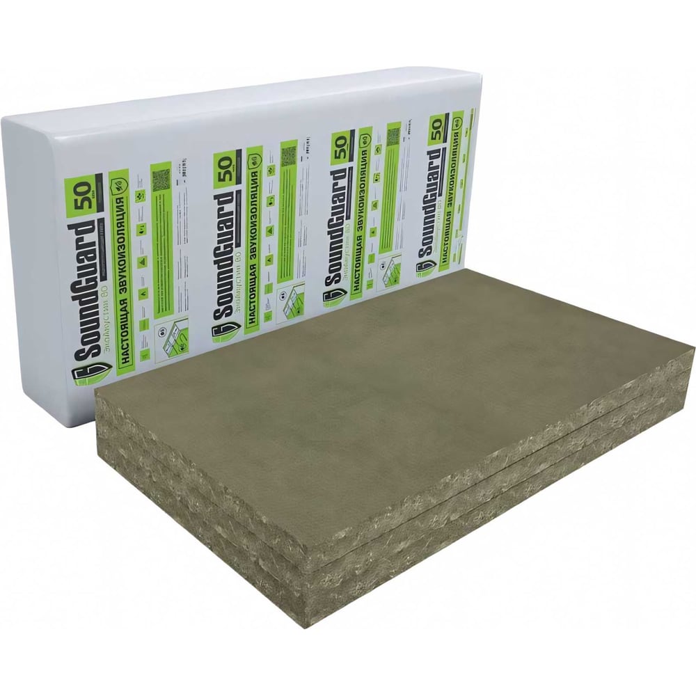 Плита звукопоглощающая Soundguard экоакустик 80 201261